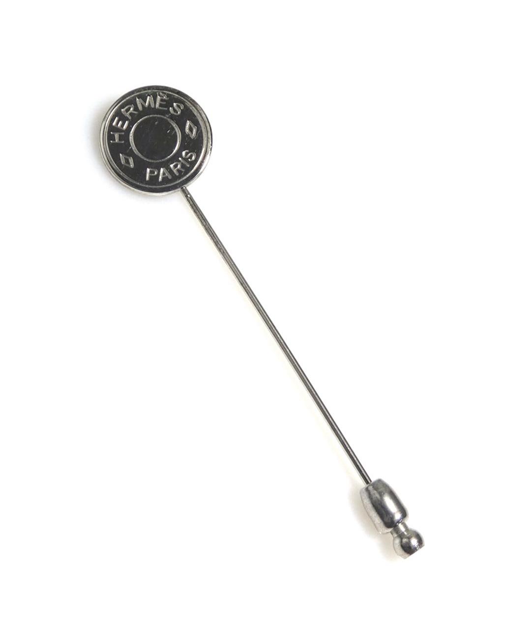 HERMES Серебряная металлическая булавка / брошь, фото 9