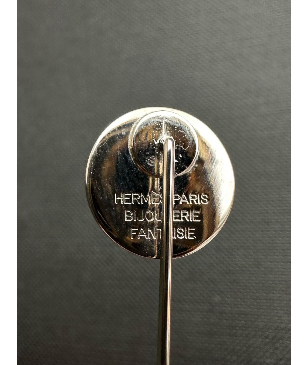 HERMES Серебряная металлическая булавка / брошь, фото 6