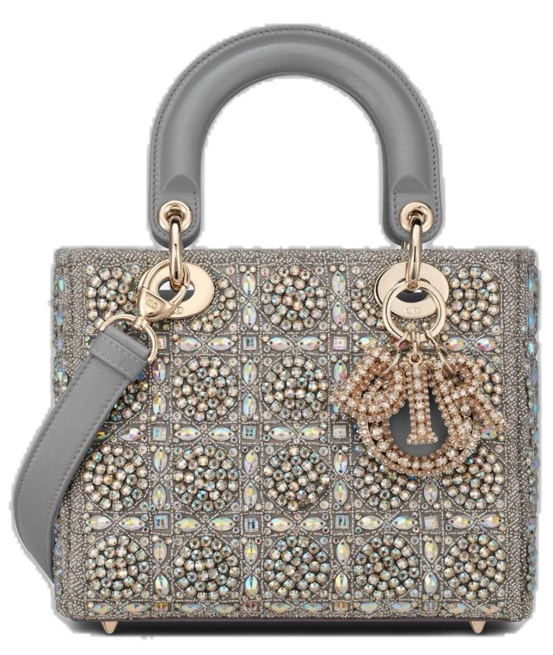 CHRISTIAN DIOR Серая сумка с короткими ручками, фото 1