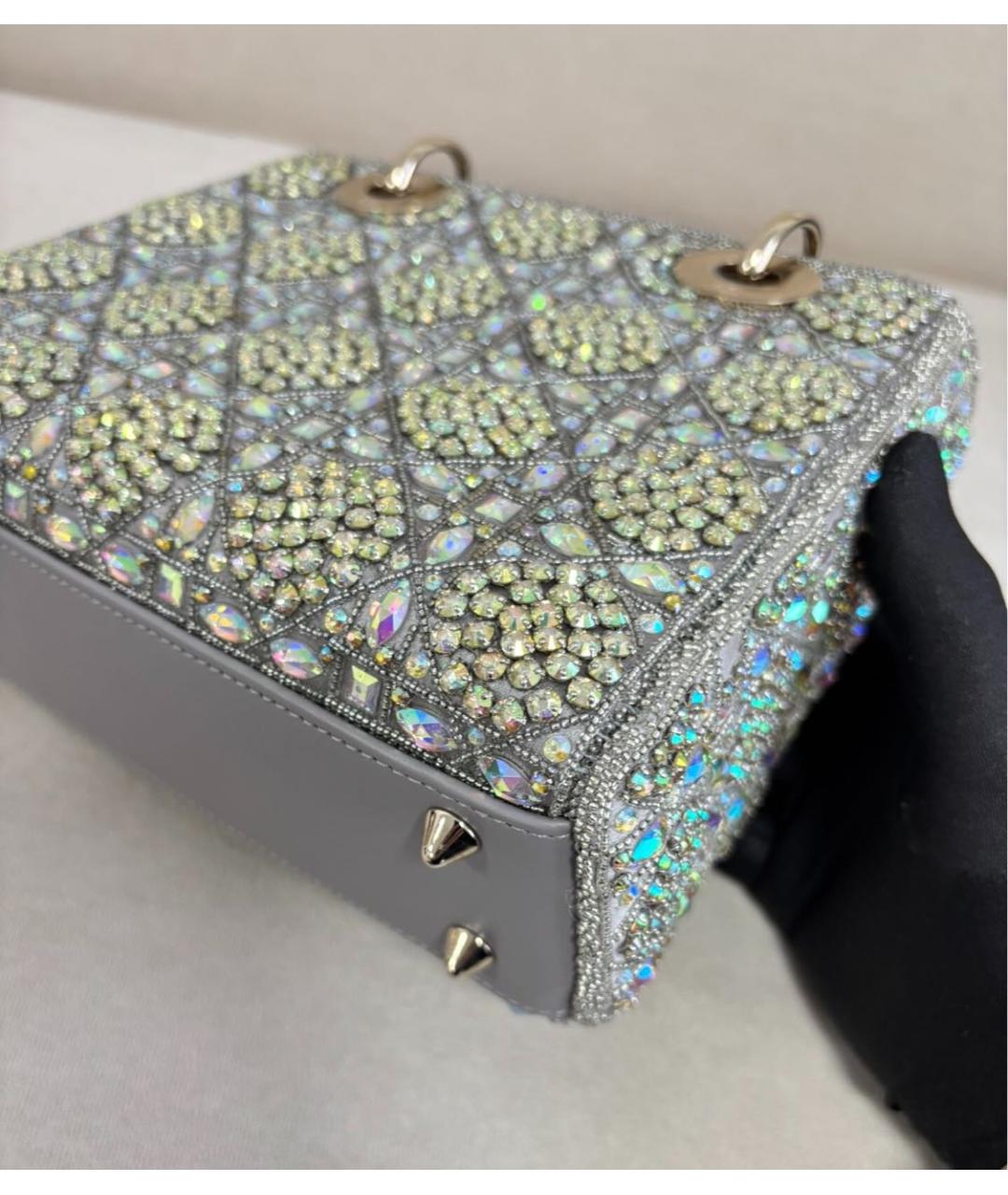 CHRISTIAN DIOR Серая сумка с короткими ручками, фото 7