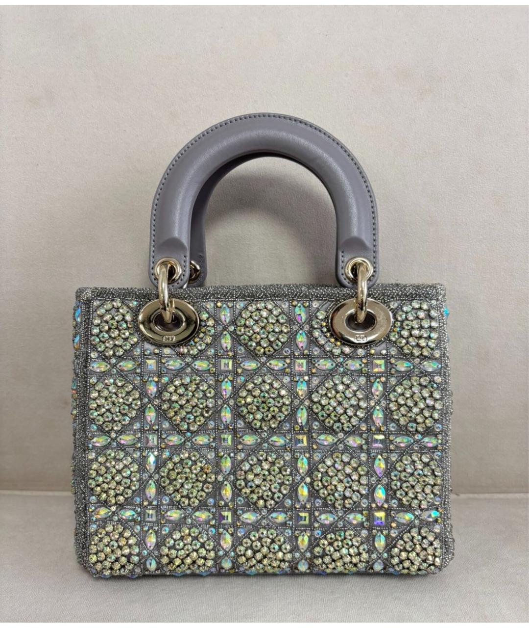 CHRISTIAN DIOR Серая сумка с короткими ручками, фото 3