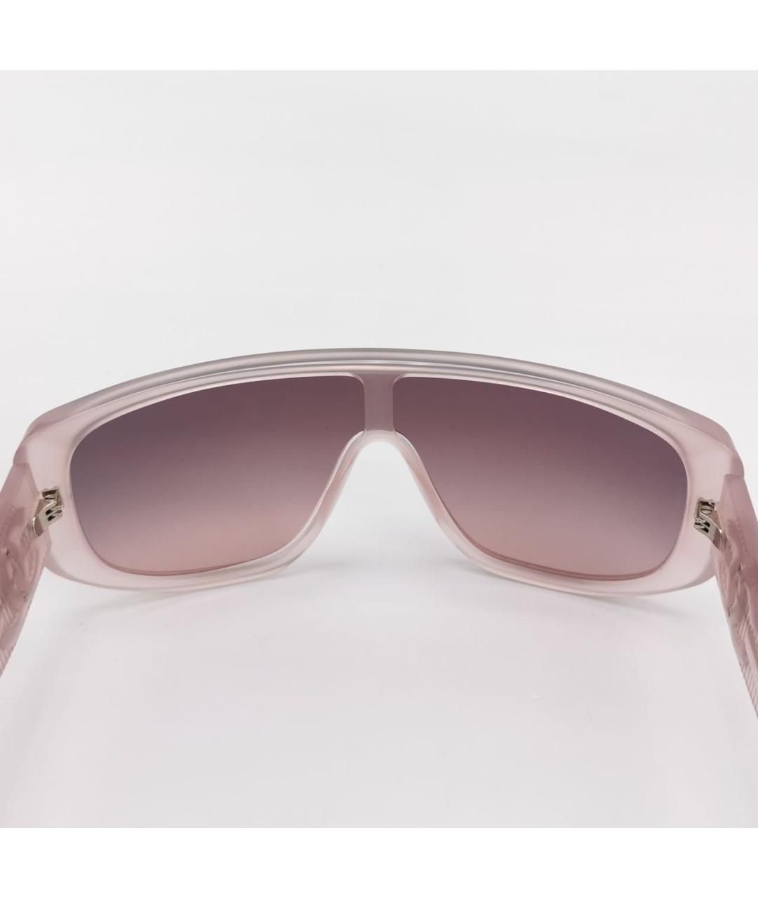 CHANEL Розовые пластиковые солнцезащитные очки, фото 5
