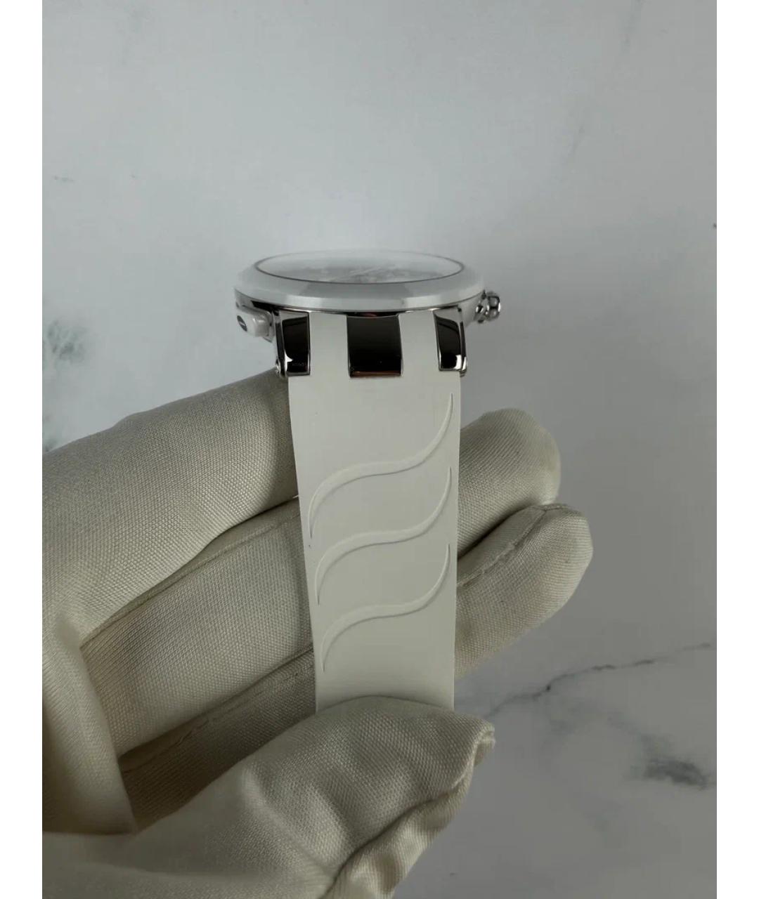 Ulysse Nardin Белые металлические серьги, фото 5