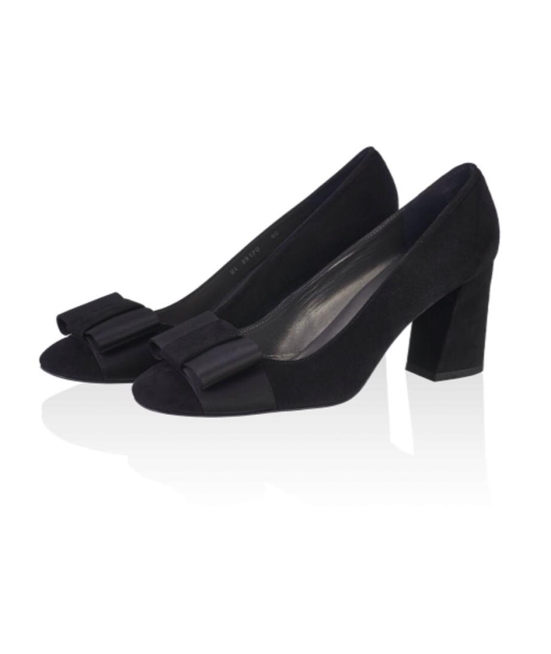 STUART WEITZMAN Черные замшевые туфли, фото 2