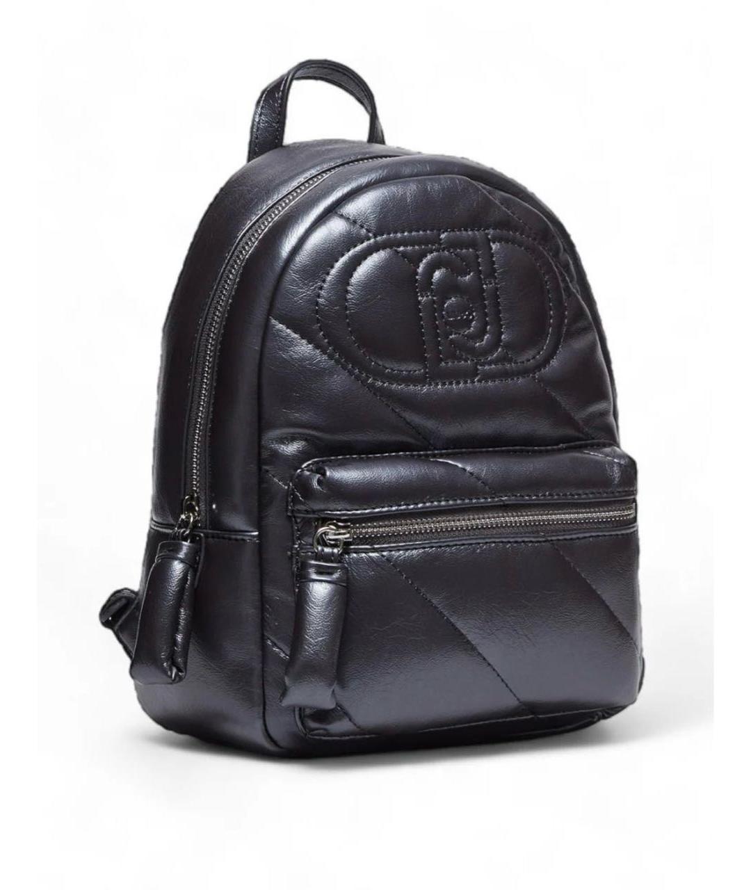 LIU JO Темно-синий рюкзак из искусственной кожи, фото 2