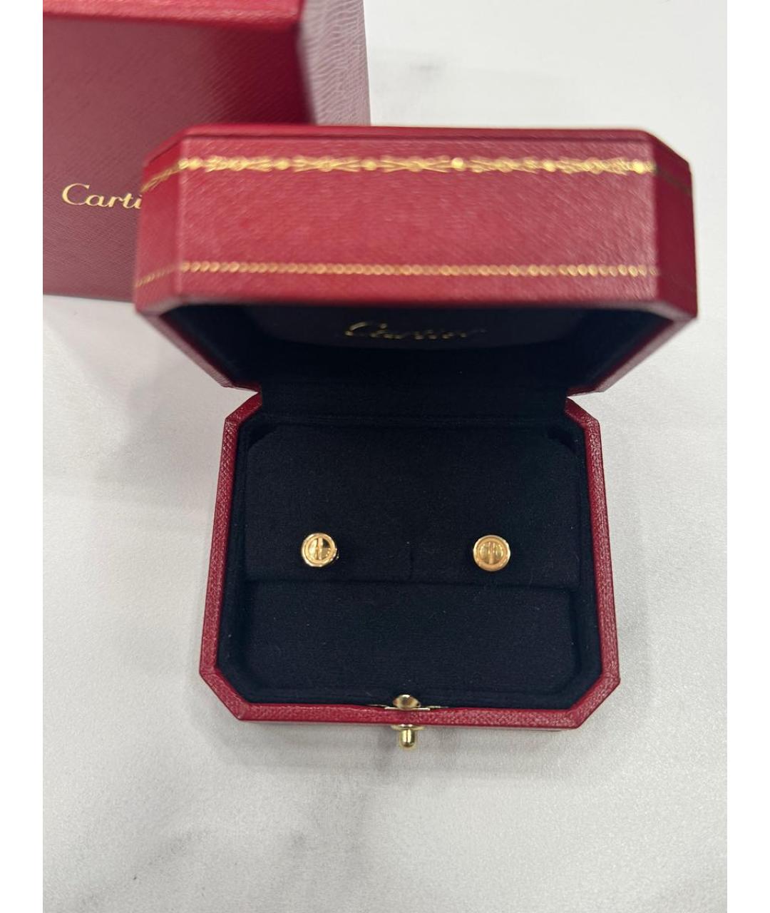 CARTIER Золотые серьги из розового золота, фото 5