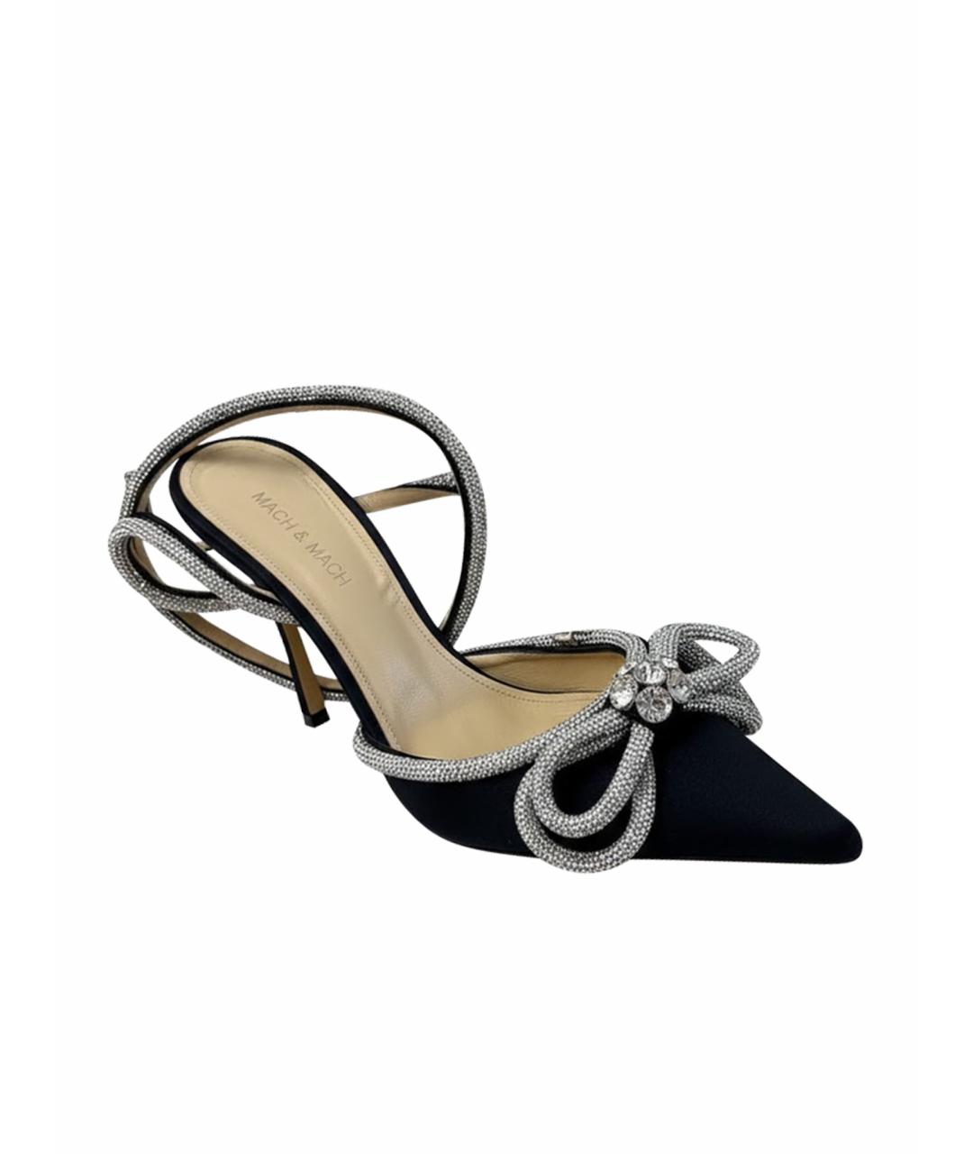 MACH&MACH Черные текстильные туфли, фото 1