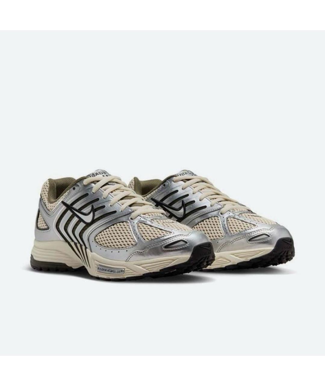 NIKE Бежевые текстильные низкие кроссовки / кеды, фото 2