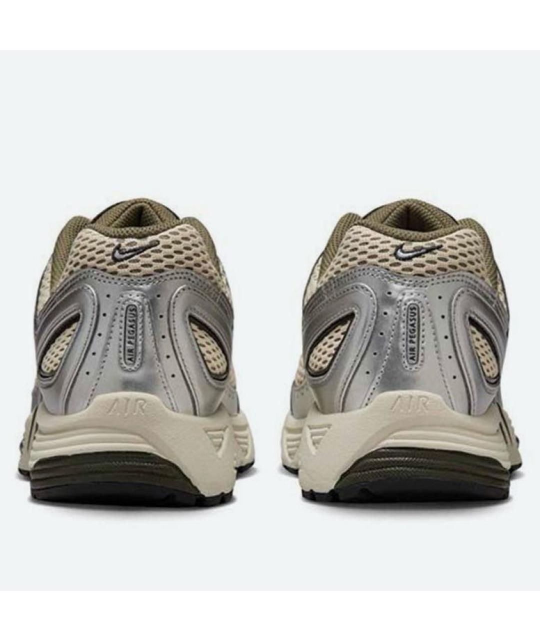 NIKE Бежевые текстильные низкие кроссовки / кеды, фото 3