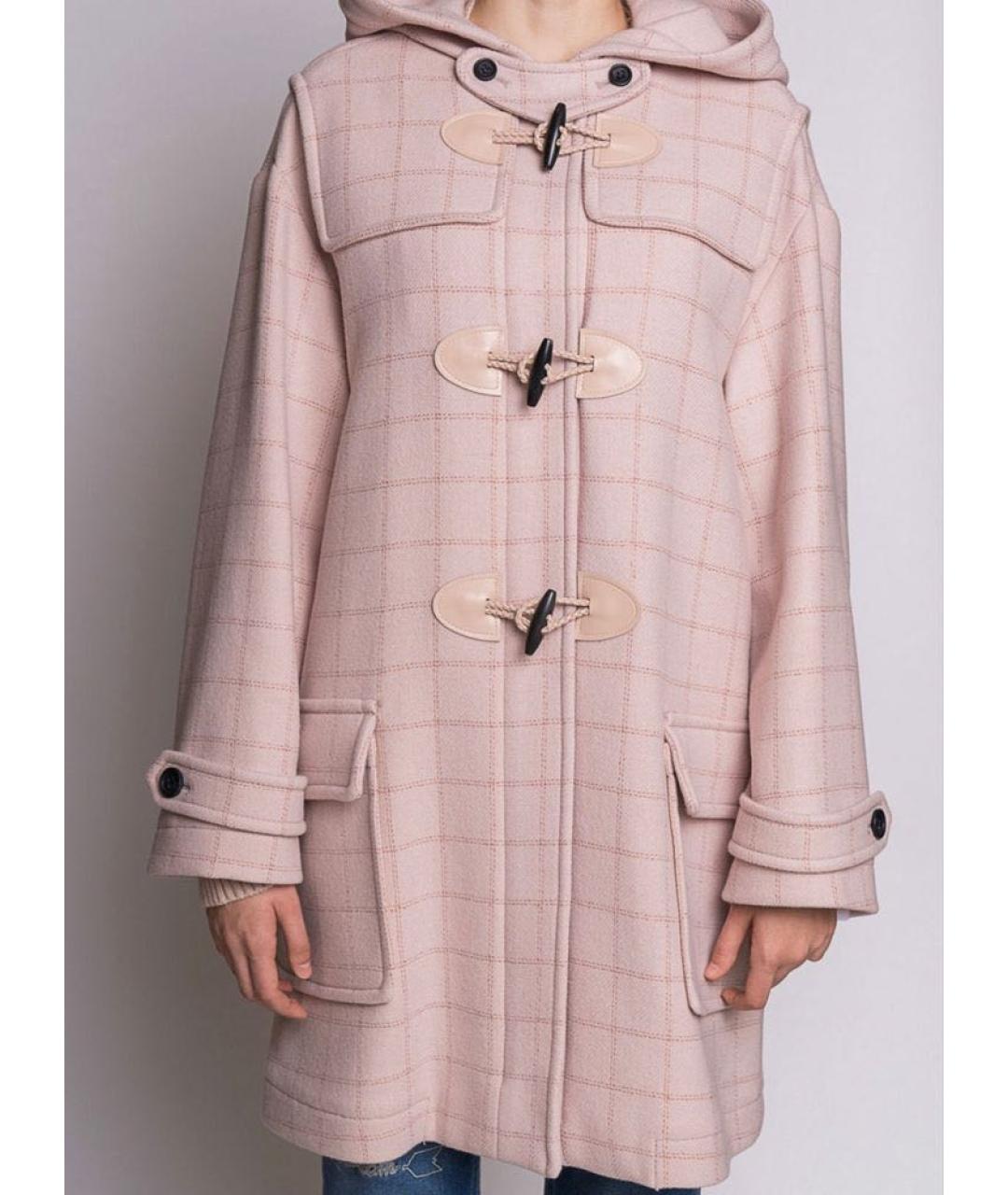 RED VALENTINO Розовое шерстяное пальто, фото 3