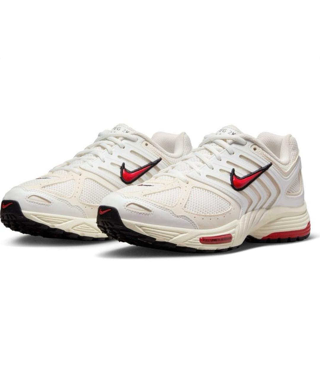 NIKE Бежевые текстильные низкие кроссовки / кеды, фото 2