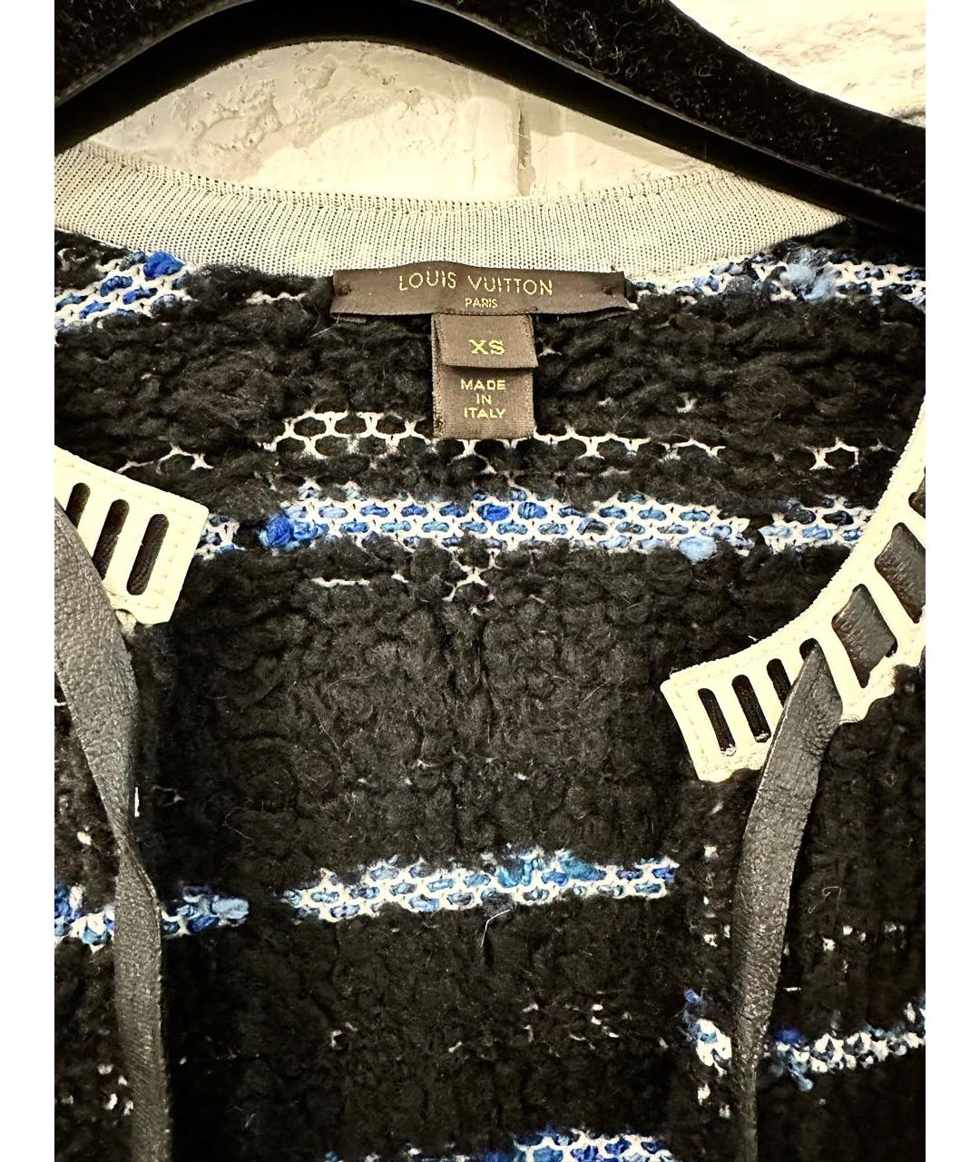 LOUIS VUITTON Темно-синий шерстяной джемпер / свитер, фото 4