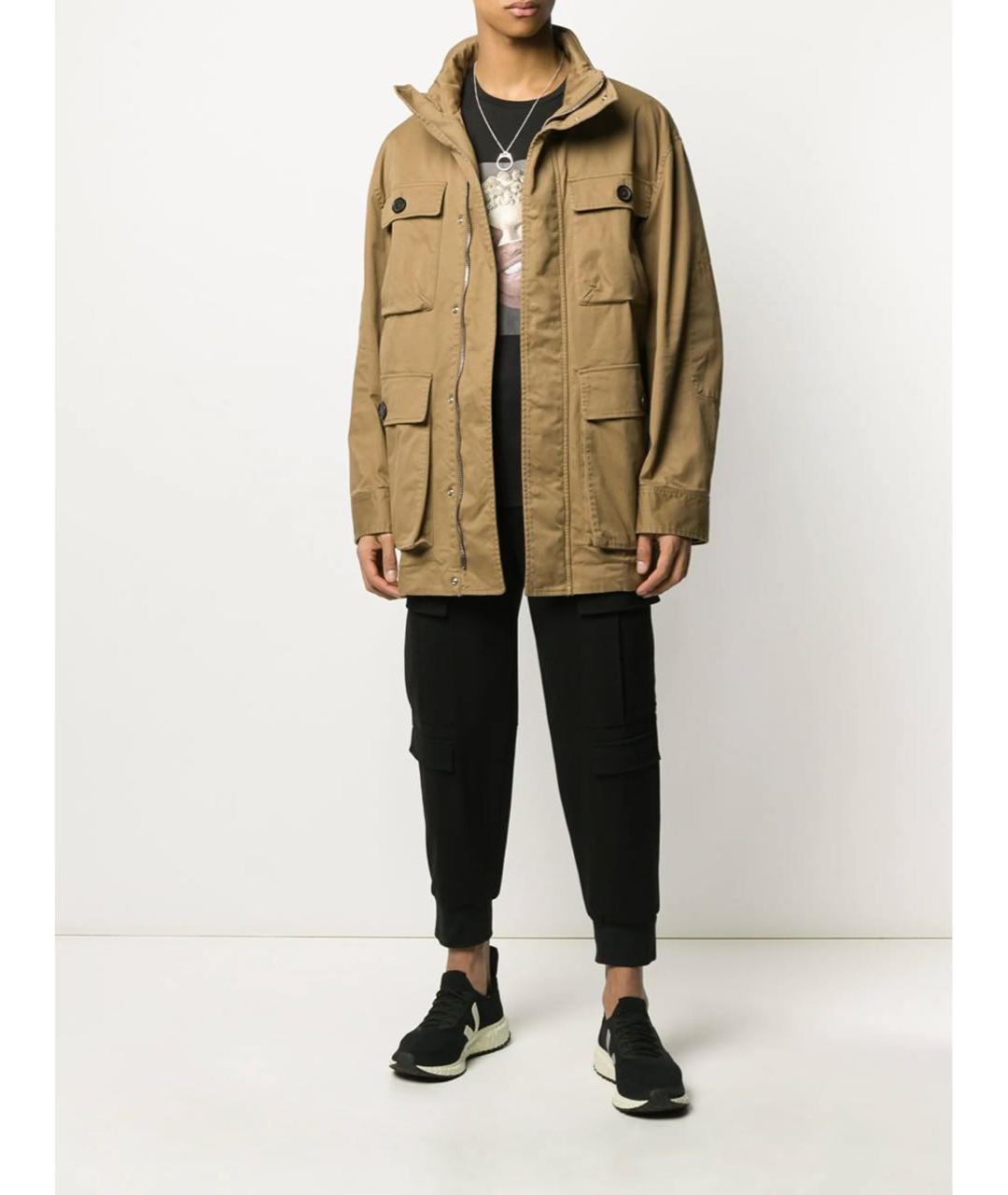 DSQUARED2 Бежевая хлопковая куртка, фото 3