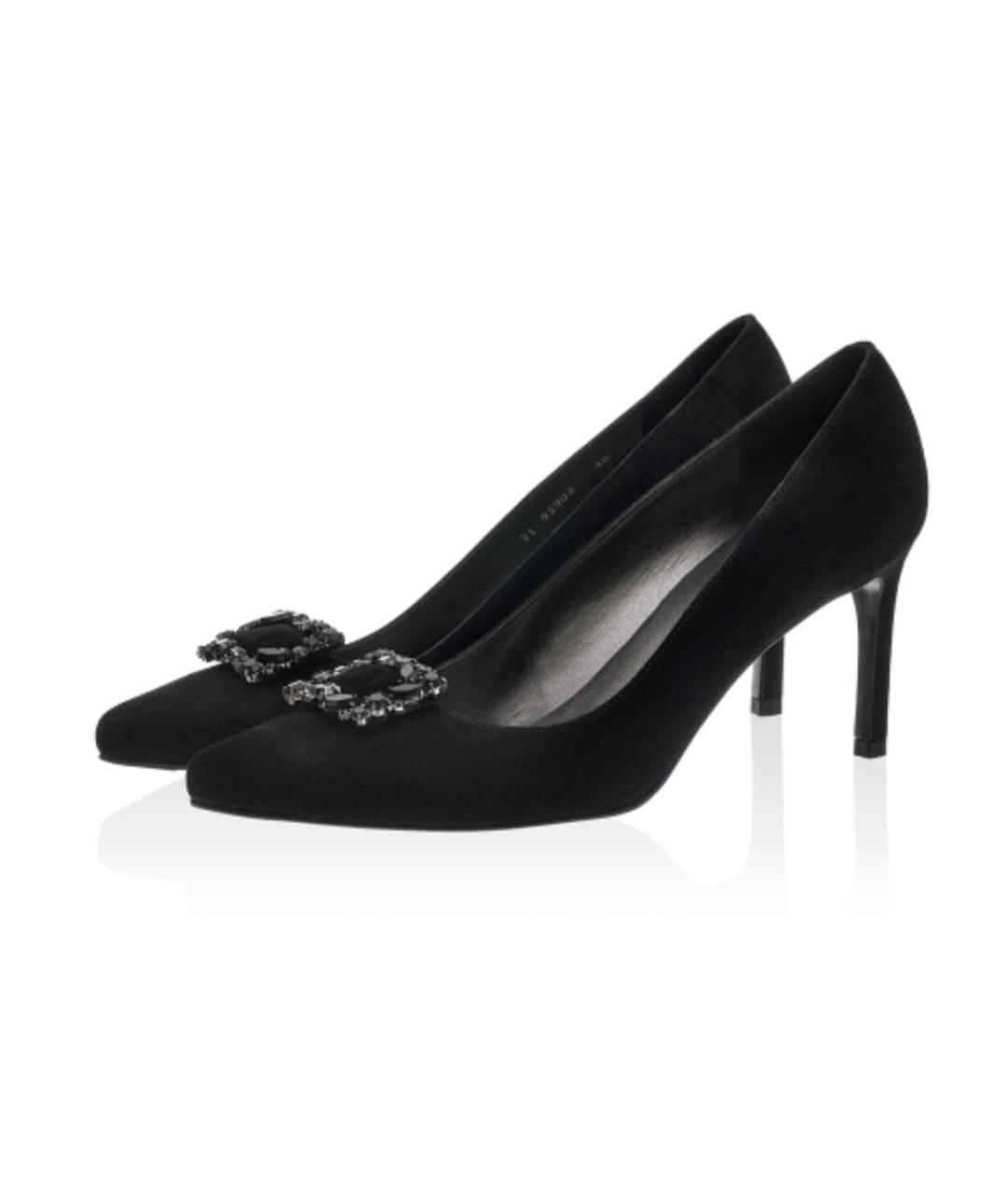 STUART WEITZMAN Черные замшевые туфли, фото 2