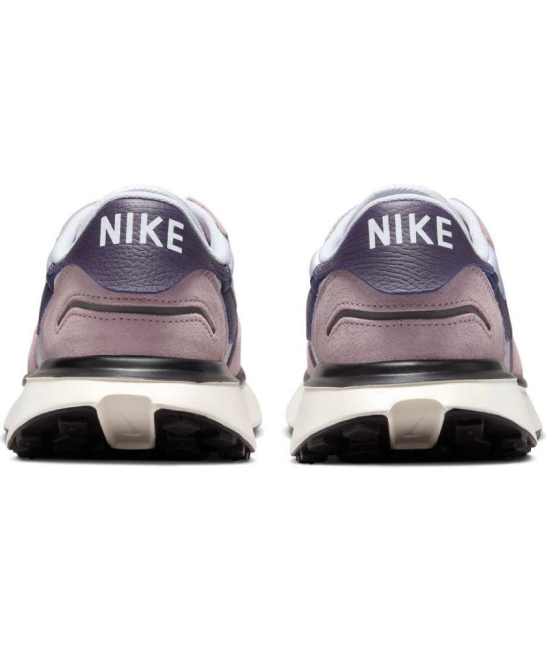 NIKE Розовые текстильные низкие кроссовки / кеды, фото 4