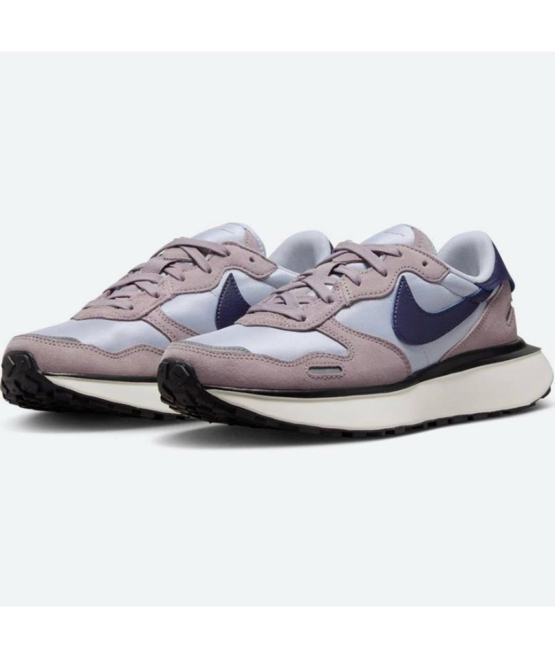 NIKE Розовые текстильные низкие кроссовки / кеды, фото 2