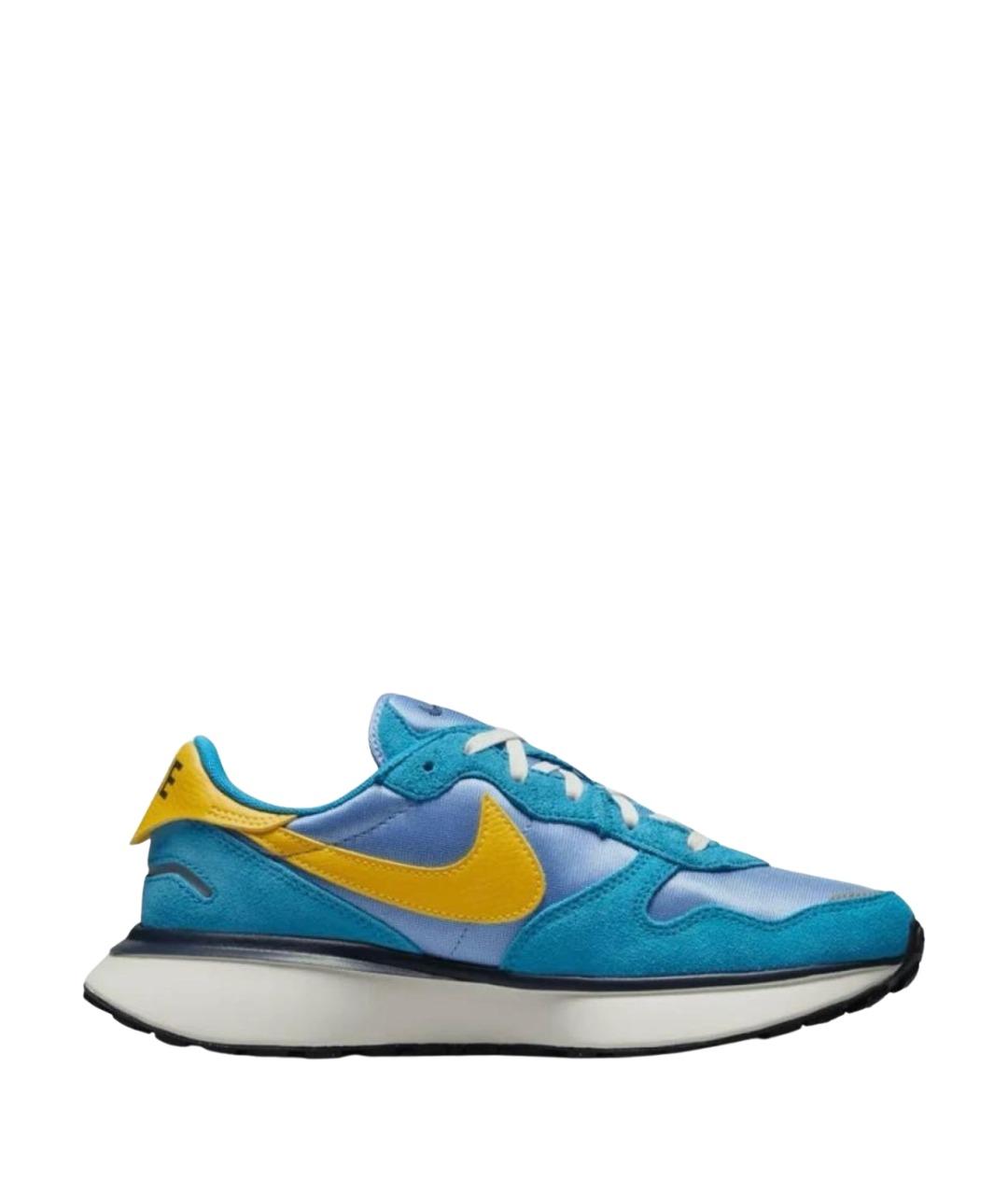 NIKE Синие текстильные низкие кроссовки / кеды, фото 1