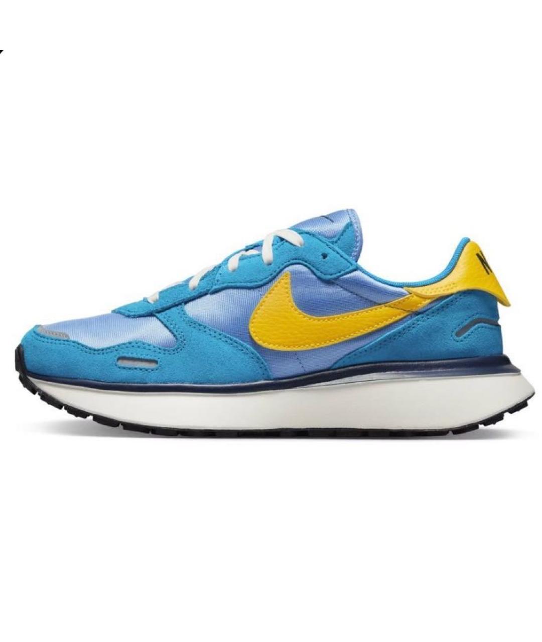 NIKE Синие текстильные низкие кроссовки / кеды, фото 5