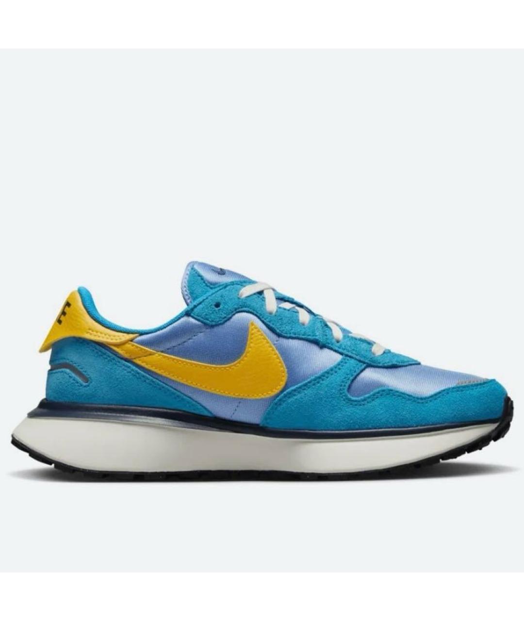 NIKE Синие текстильные низкие кроссовки / кеды, фото 7