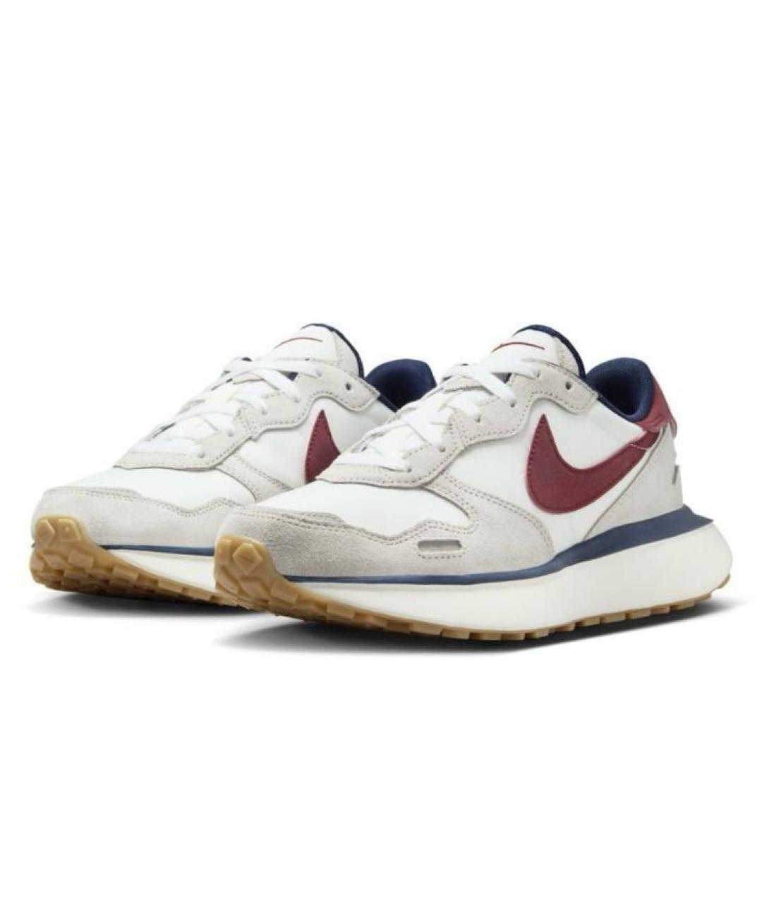 NIKE Бежевые текстильные низкие кроссовки / кеды, фото 3