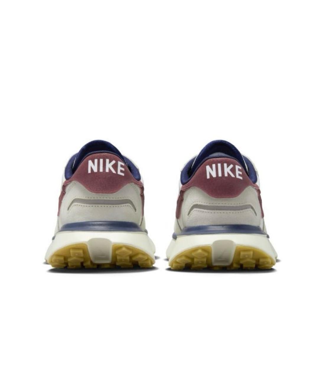 NIKE Бежевые текстильные низкие кроссовки / кеды, фото 4