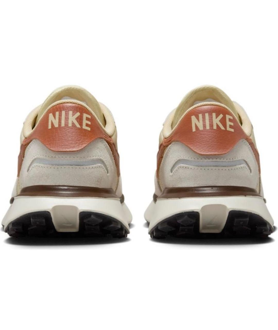 NIKE Бежевые текстильные низкие кроссовки / кеды, фото 4