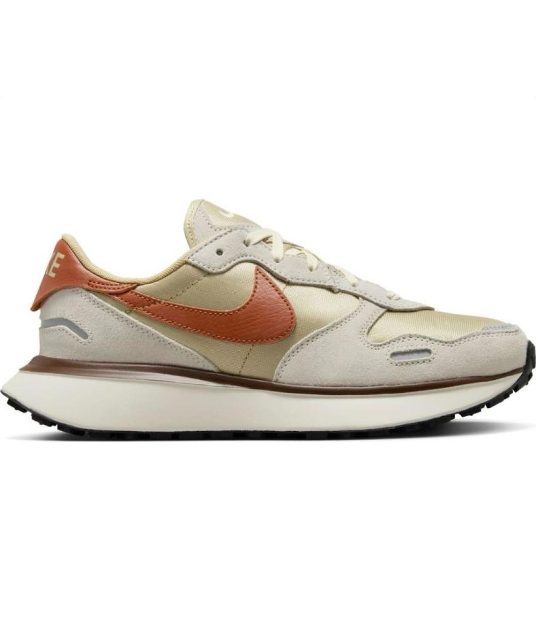 NIKE Бежевые текстильные низкие кроссовки / кеды, фото 6