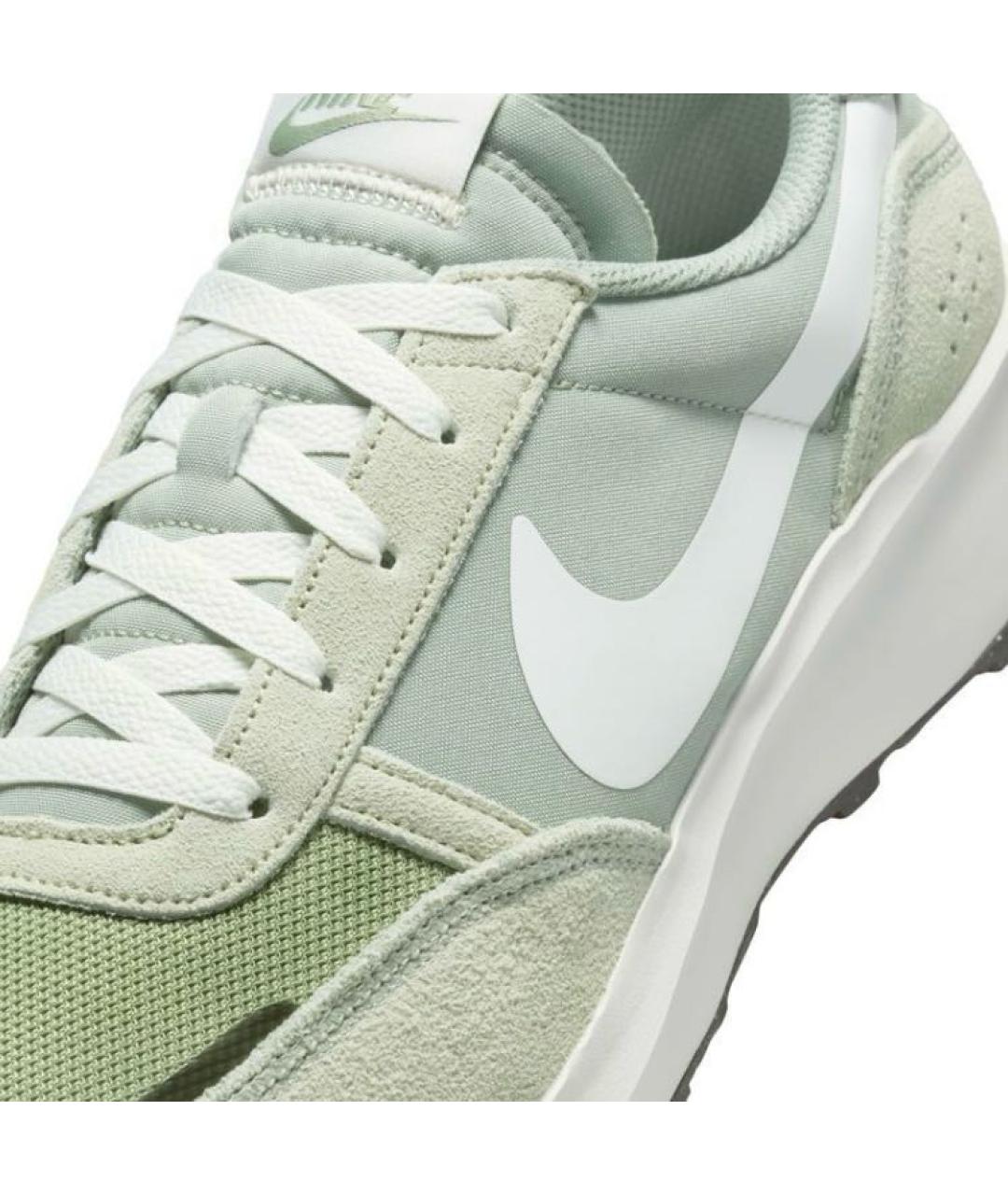 NIKE Зеленые текстильные низкие кроссовки / кеды, фото 3