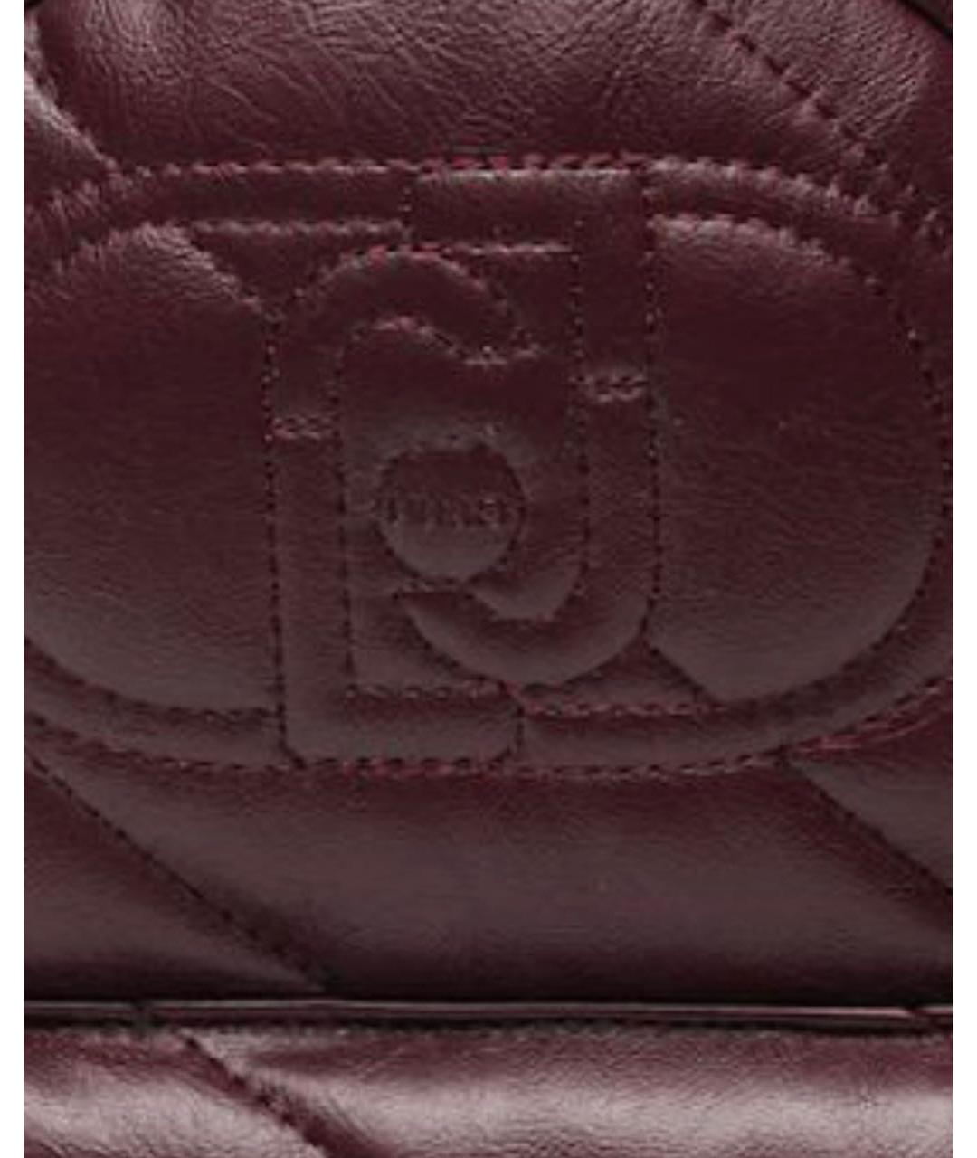 LIU JO Бордовый рюкзак из искусственной кожи, фото 5