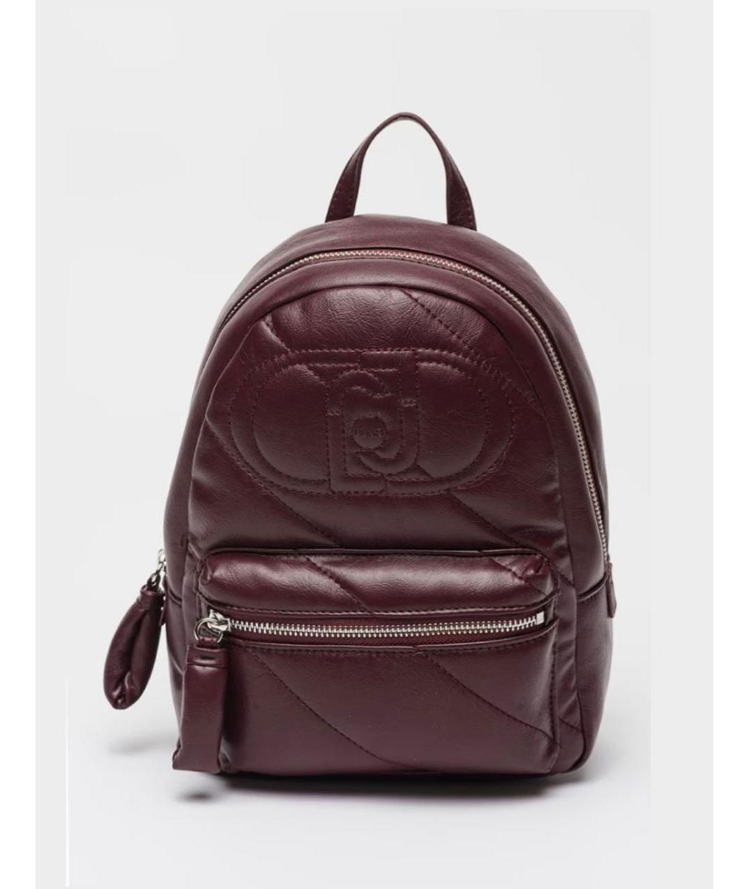 LIU JO Бордовый рюкзак из искусственной кожи, фото 6