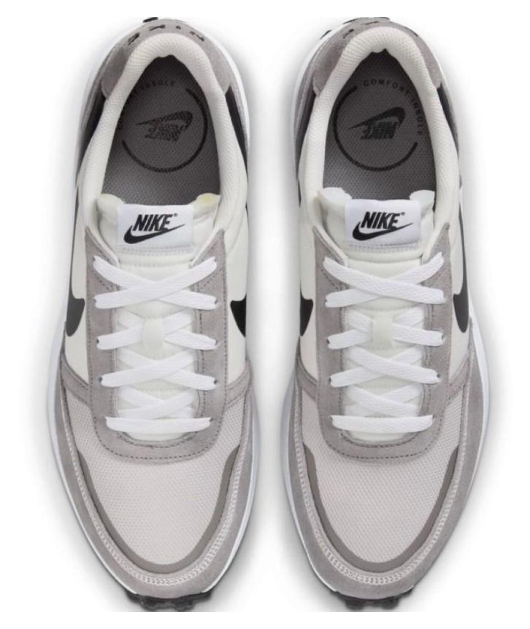 NIKE Серые текстильные низкие кроссовки / кеды, фото 2