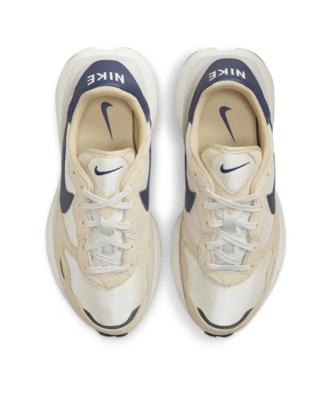 NIKE Бежевые текстильные низкие кроссовки / кеды, фото 2