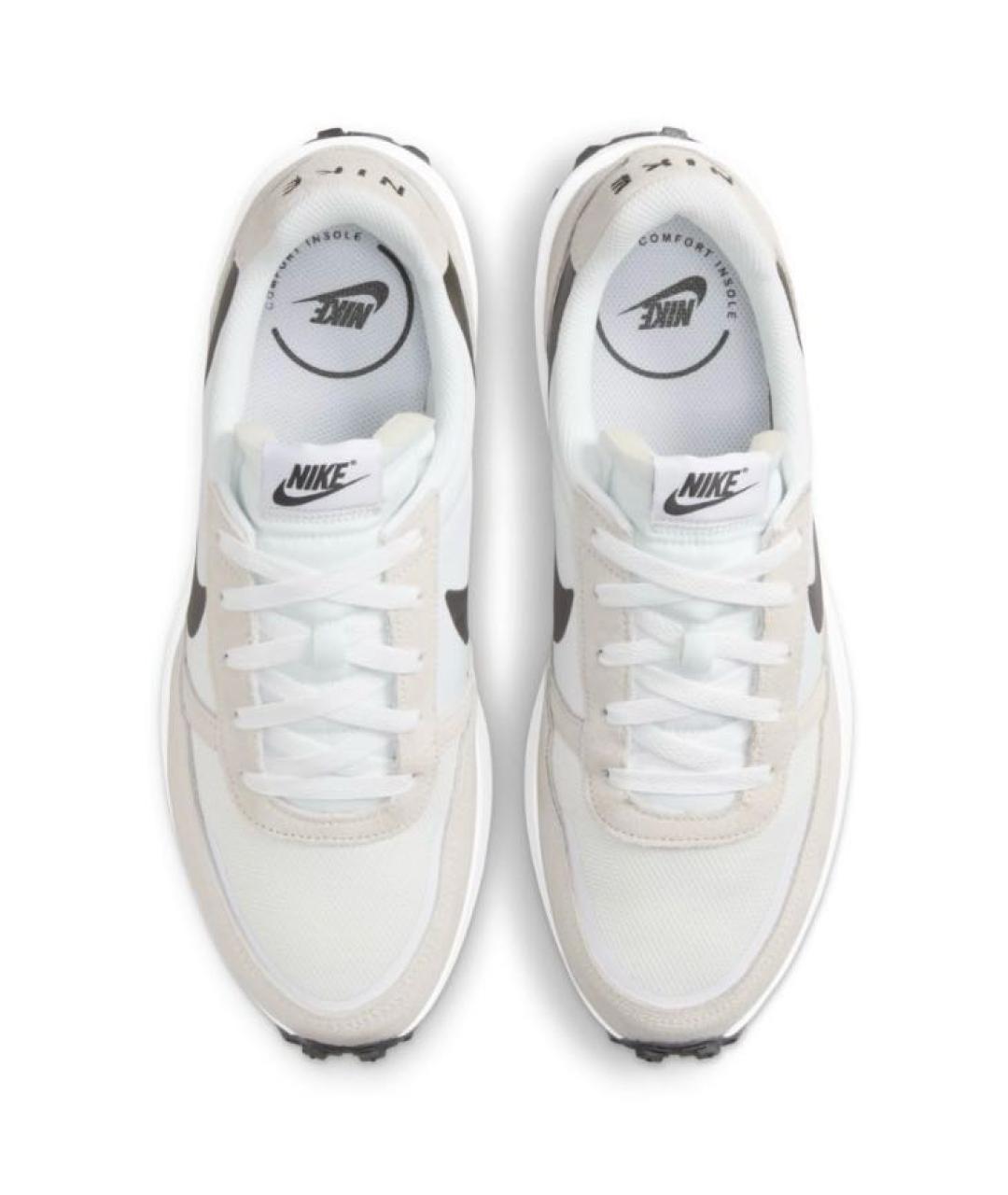 NIKE Бежевые текстильные низкие кроссовки / кеды, фото 2