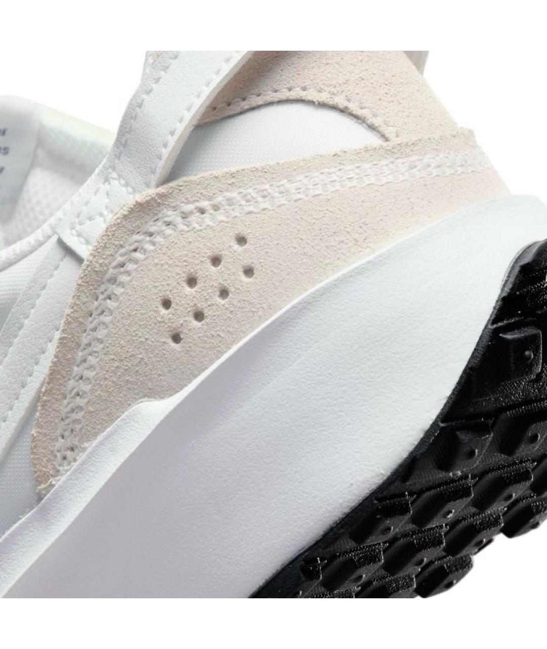 NIKE Белые текстильные низкие кроссовки / кеды, фото 4