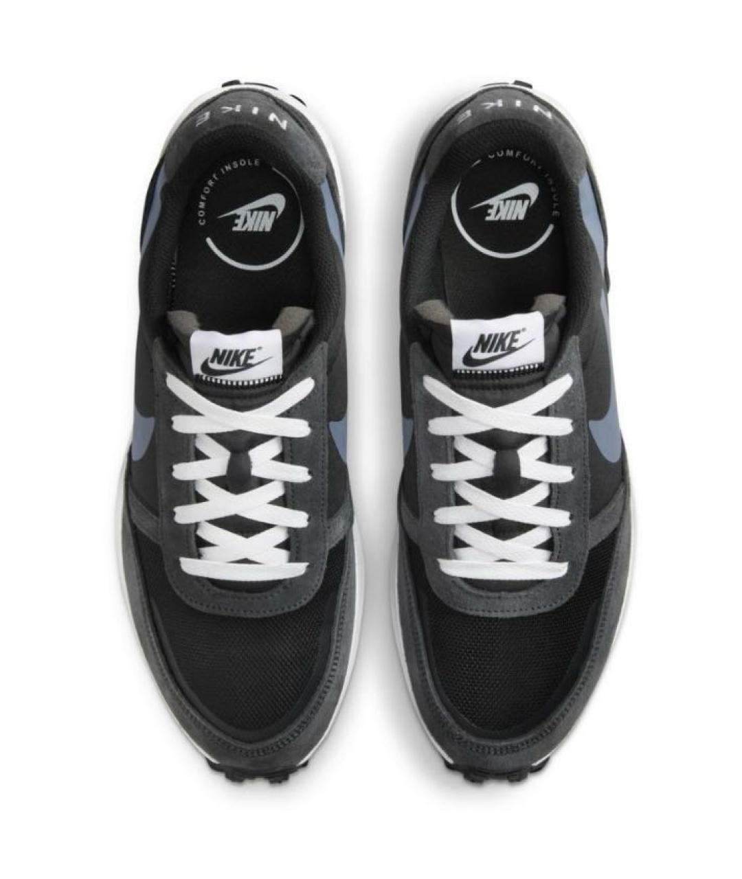 NIKE Черные текстильные низкие кроссовки / кеды, фото 3