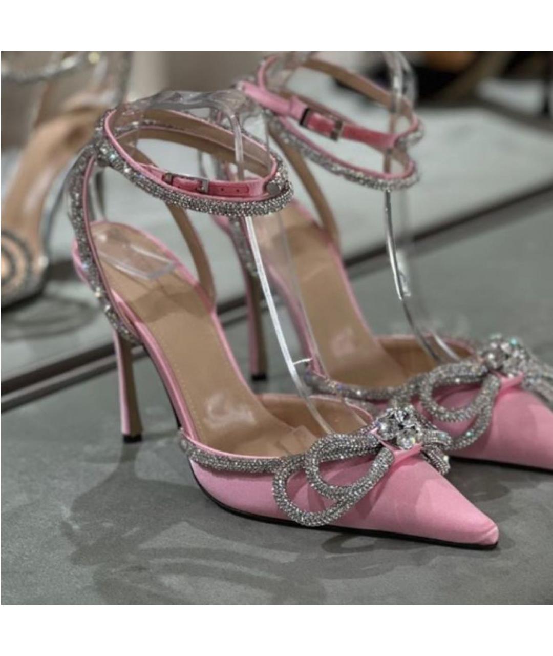 MACH&MACH Розовые текстильные туфли, фото 5