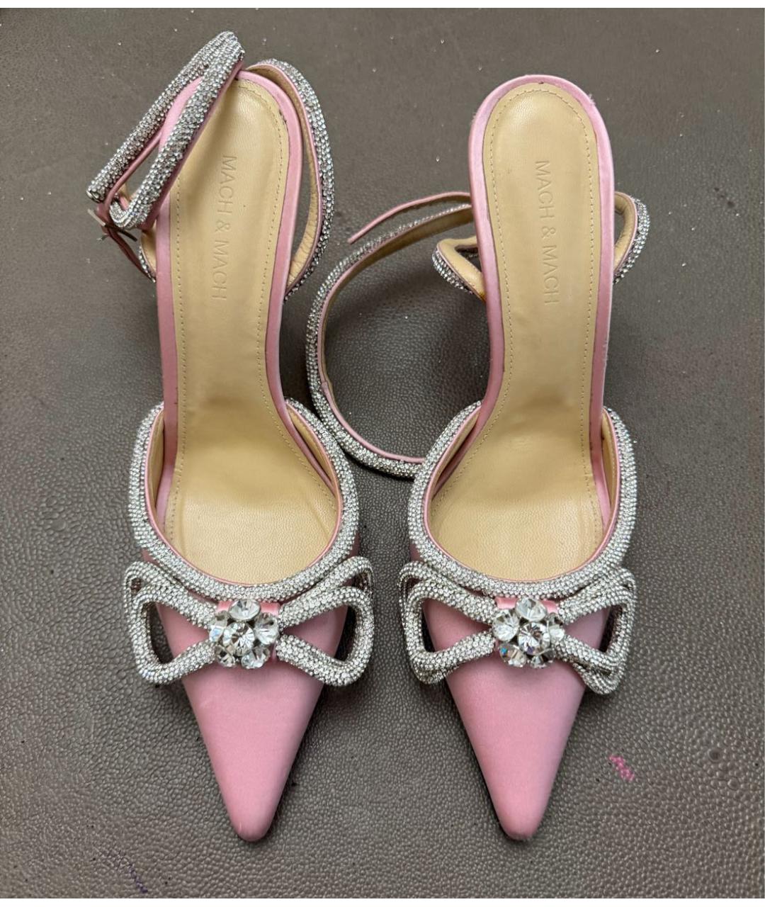 MACH&MACH Розовые текстильные туфли, фото 2