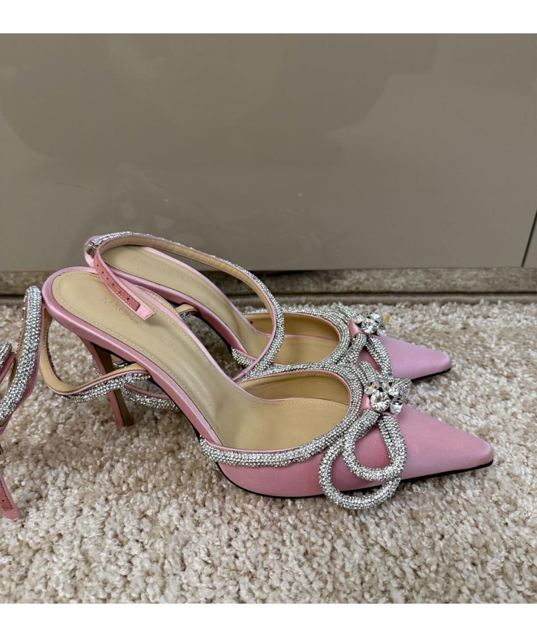 MACH&MACH Розовые текстильные туфли, фото 6