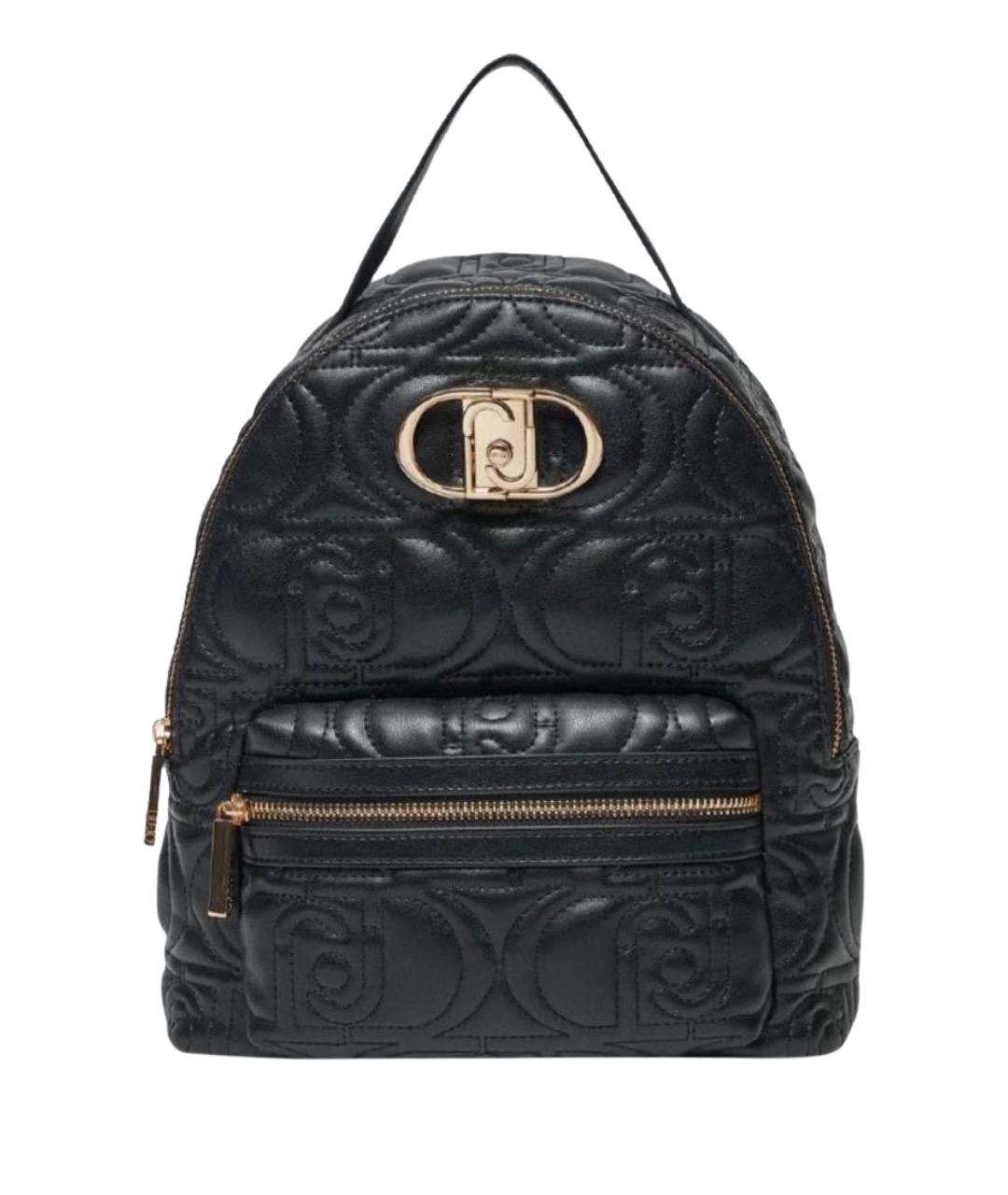 LIU JO Черный рюкзак из искусственной кожи, фото 1