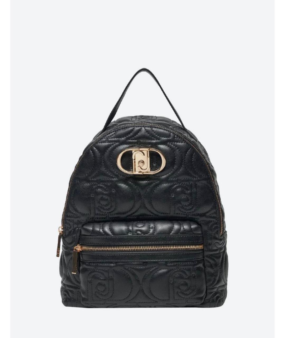 LIU JO Черный рюкзак из искусственной кожи, фото 6