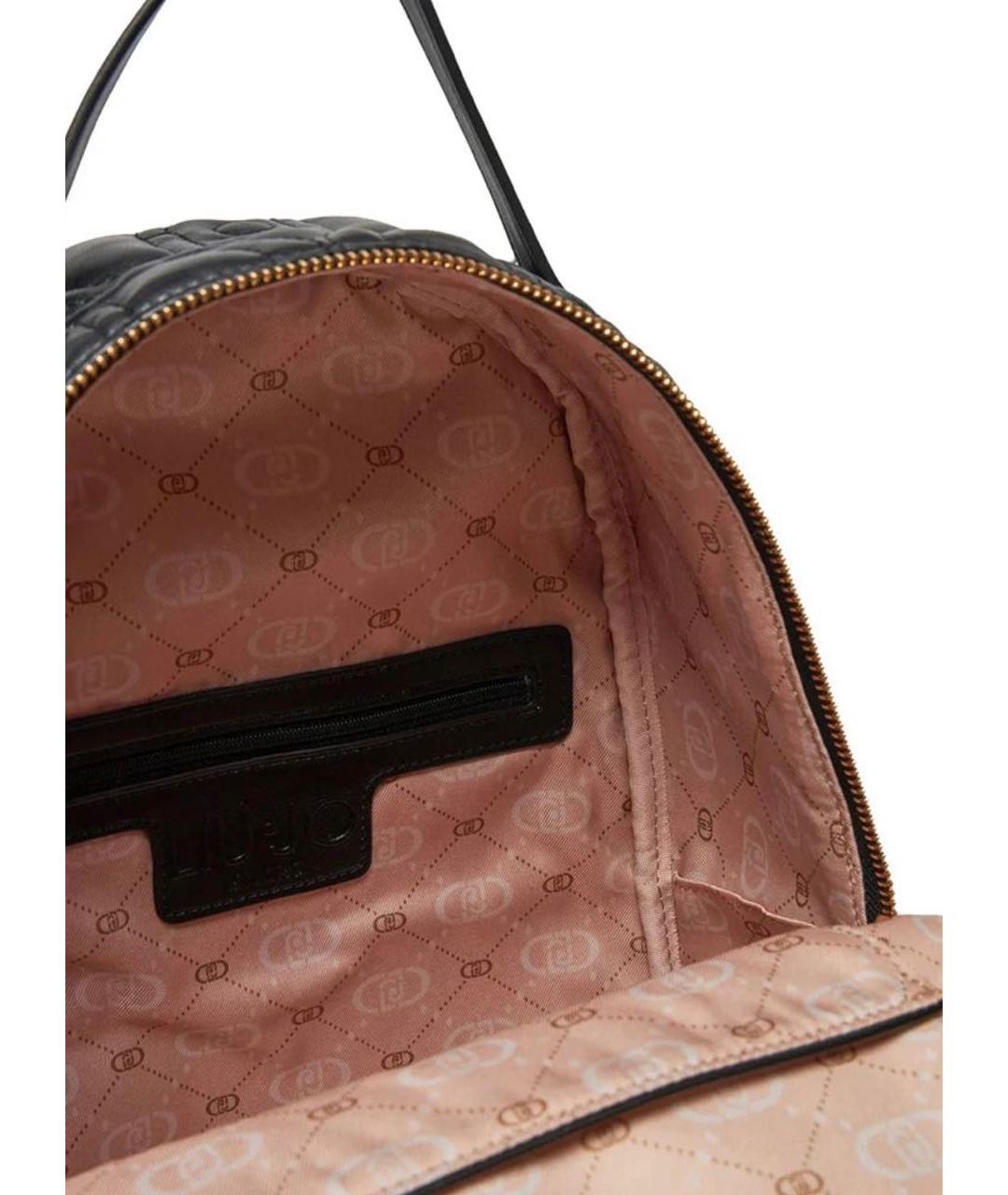 LIU JO Черный рюкзак из искусственной кожи, фото 3