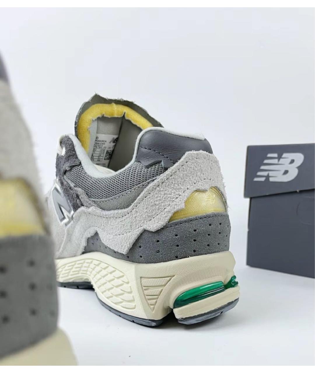 NEW BALANCE Серые замшевые низкие кроссовки / кеды, фото 6