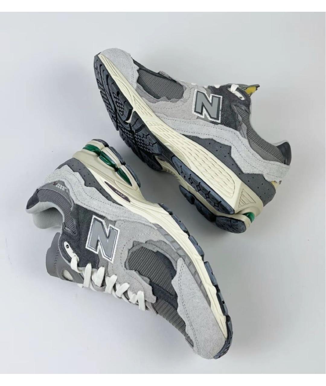 NEW BALANCE Серые замшевые низкие кроссовки / кеды, фото 5