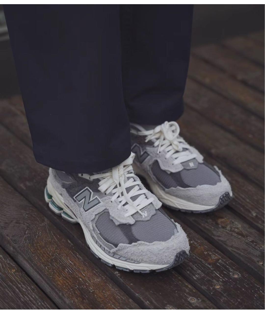 NEW BALANCE Серые замшевые низкие кроссовки / кеды, фото 3