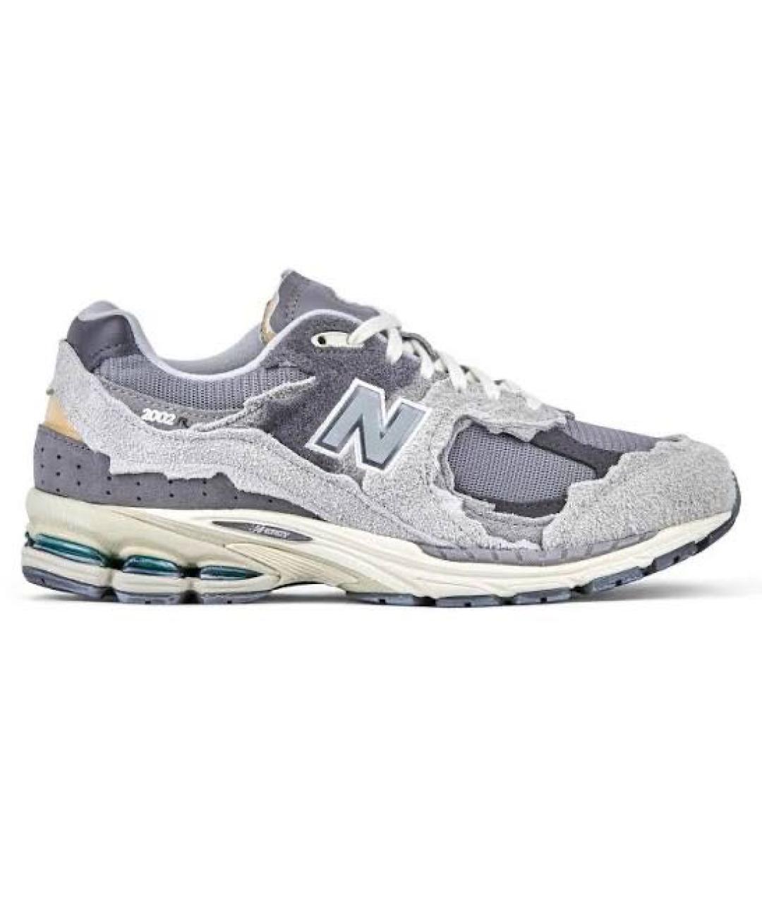 NEW BALANCE Серые замшевые низкие кроссовки / кеды, фото 1