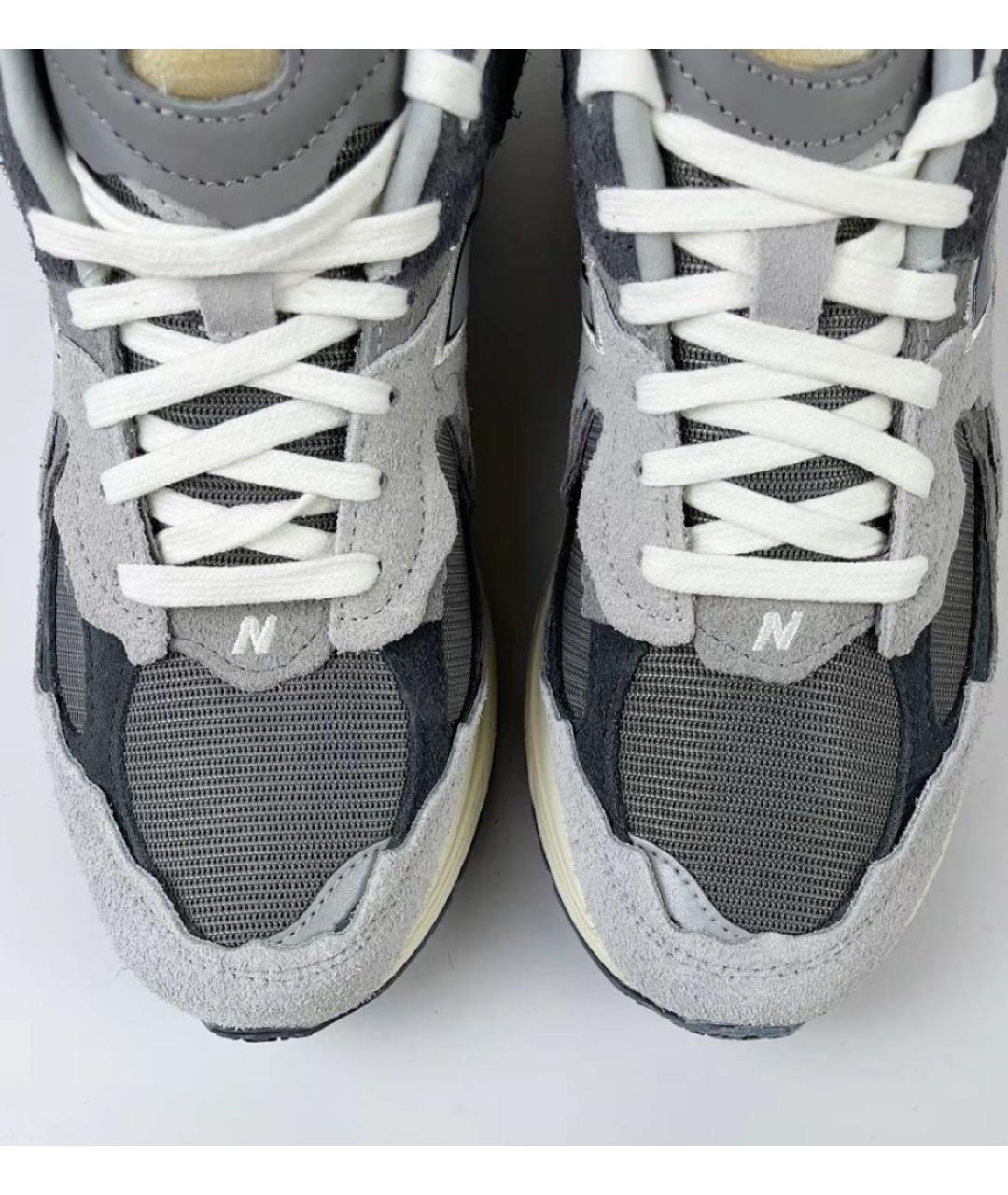 NEW BALANCE Серые замшевые низкие кроссовки / кеды, фото 8