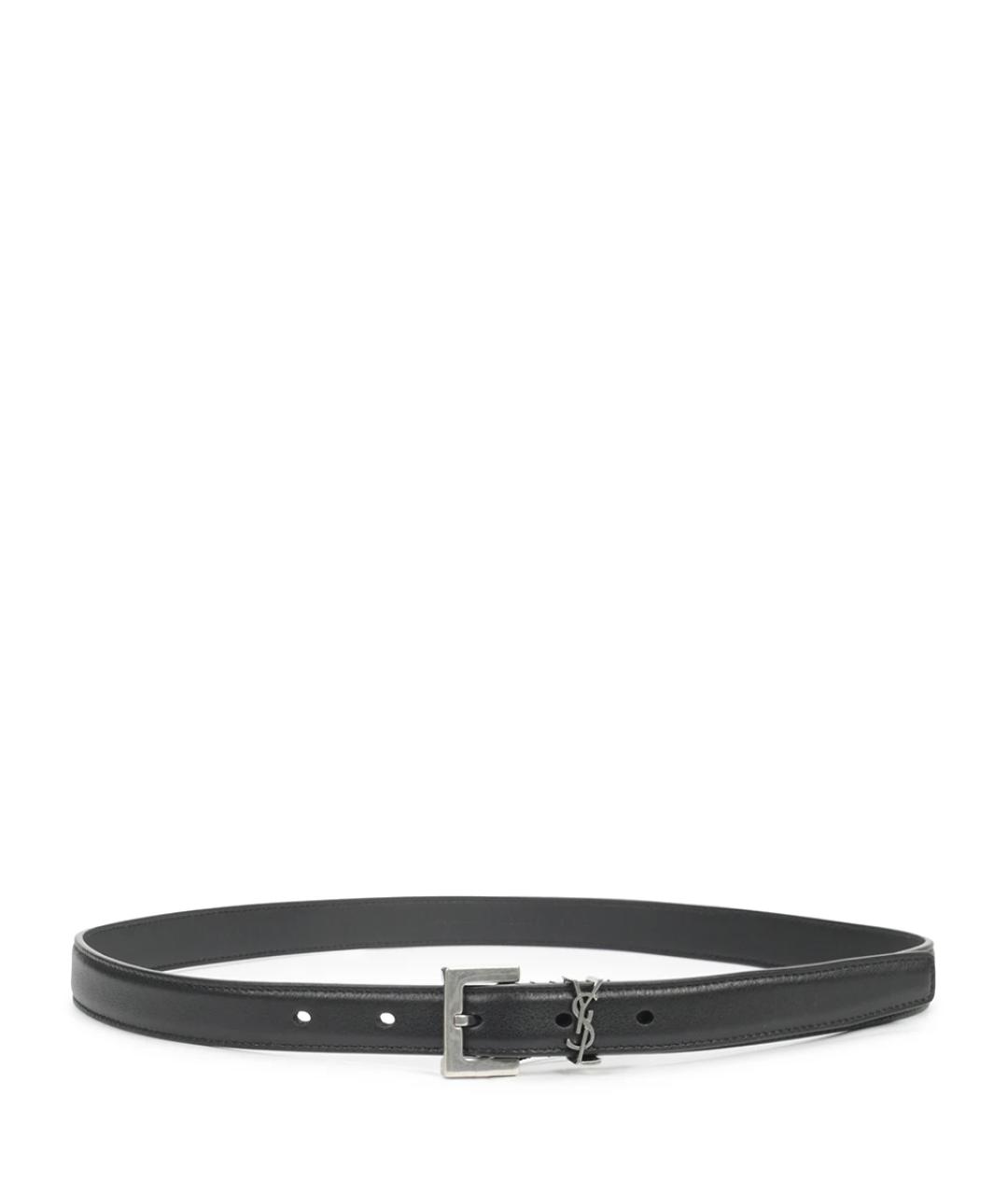 SAINT LAURENT Черный ремень, фото 2