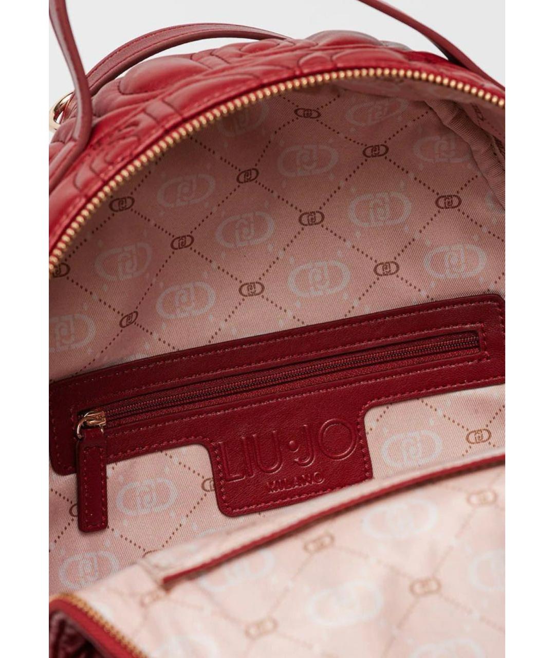 LIU JO Красный рюкзак из искусственной кожи, фото 3