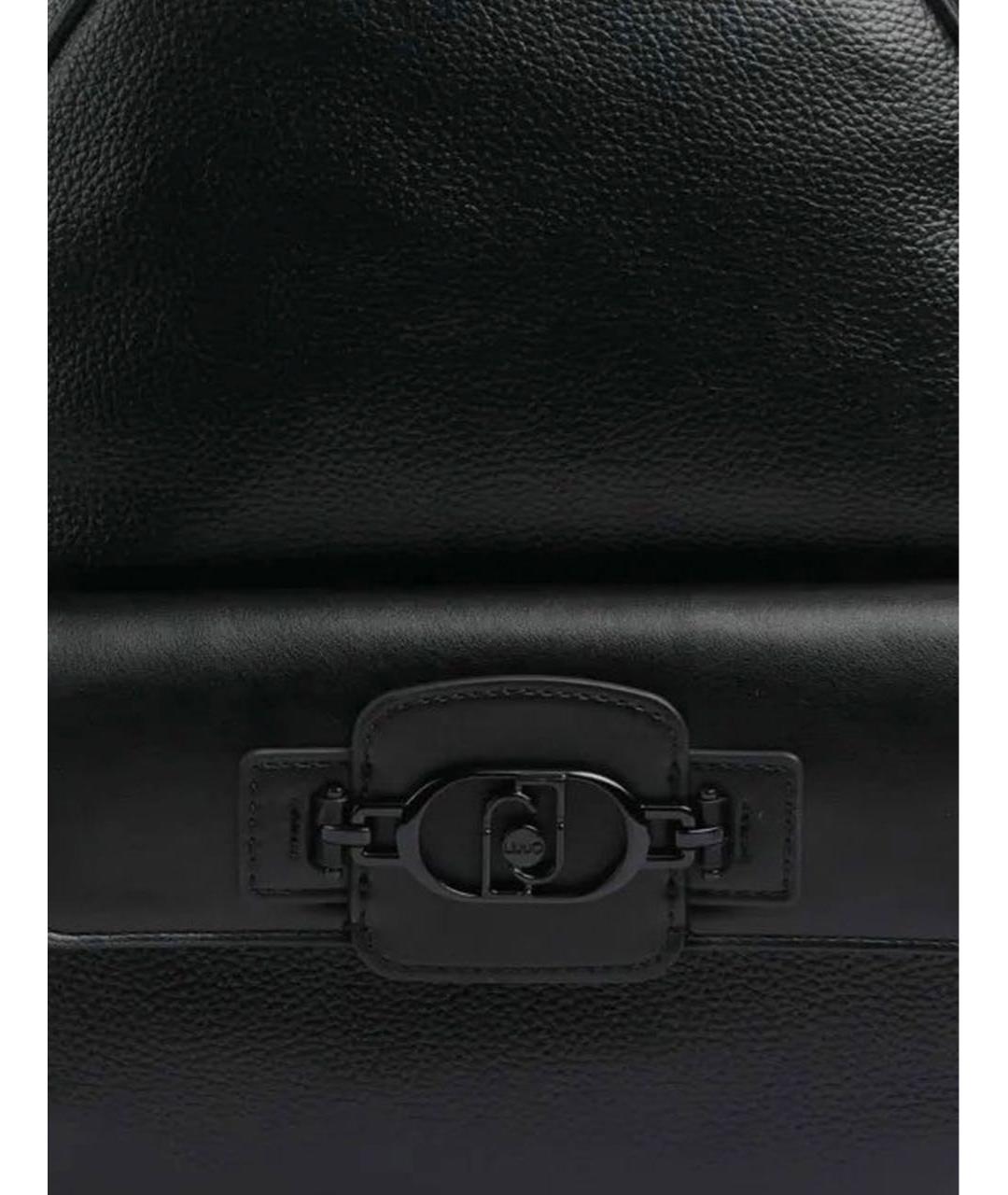 LIU JO Черный рюкзак из искусственной кожи, фото 5