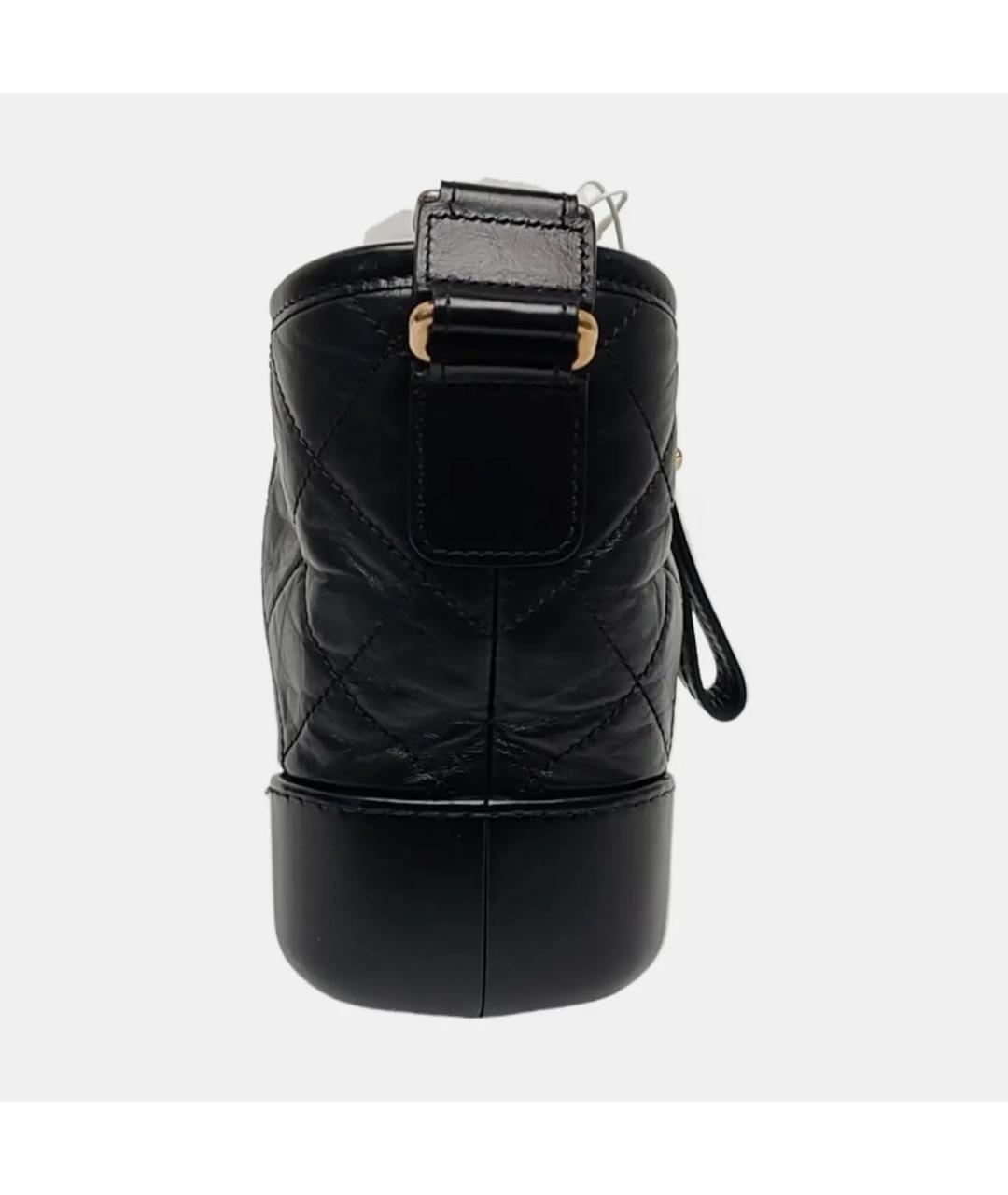 CHANEL Черная кожаная сумка через плечо, фото 2